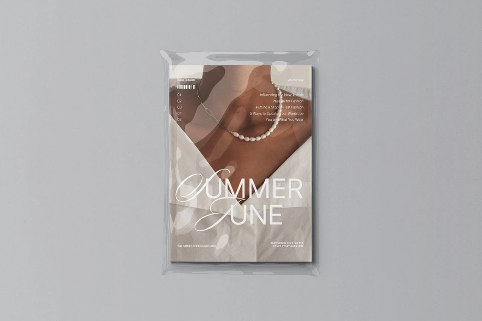 US Letter Magazine Mockup