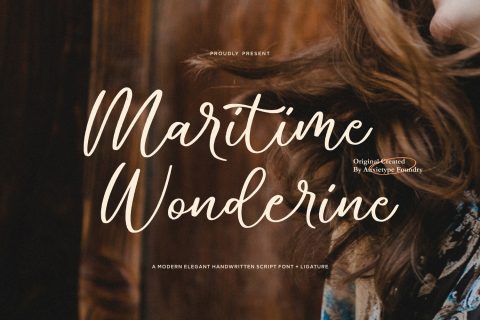 Maritime Wonderine - Modern Script Font