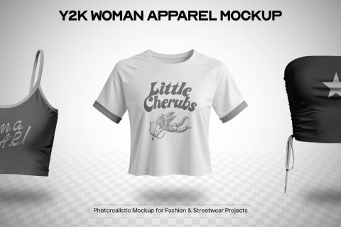 Y2K Women Apparel Mockup