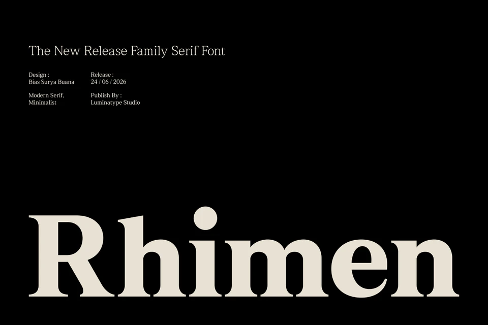 Rhimen - Serif Font Family