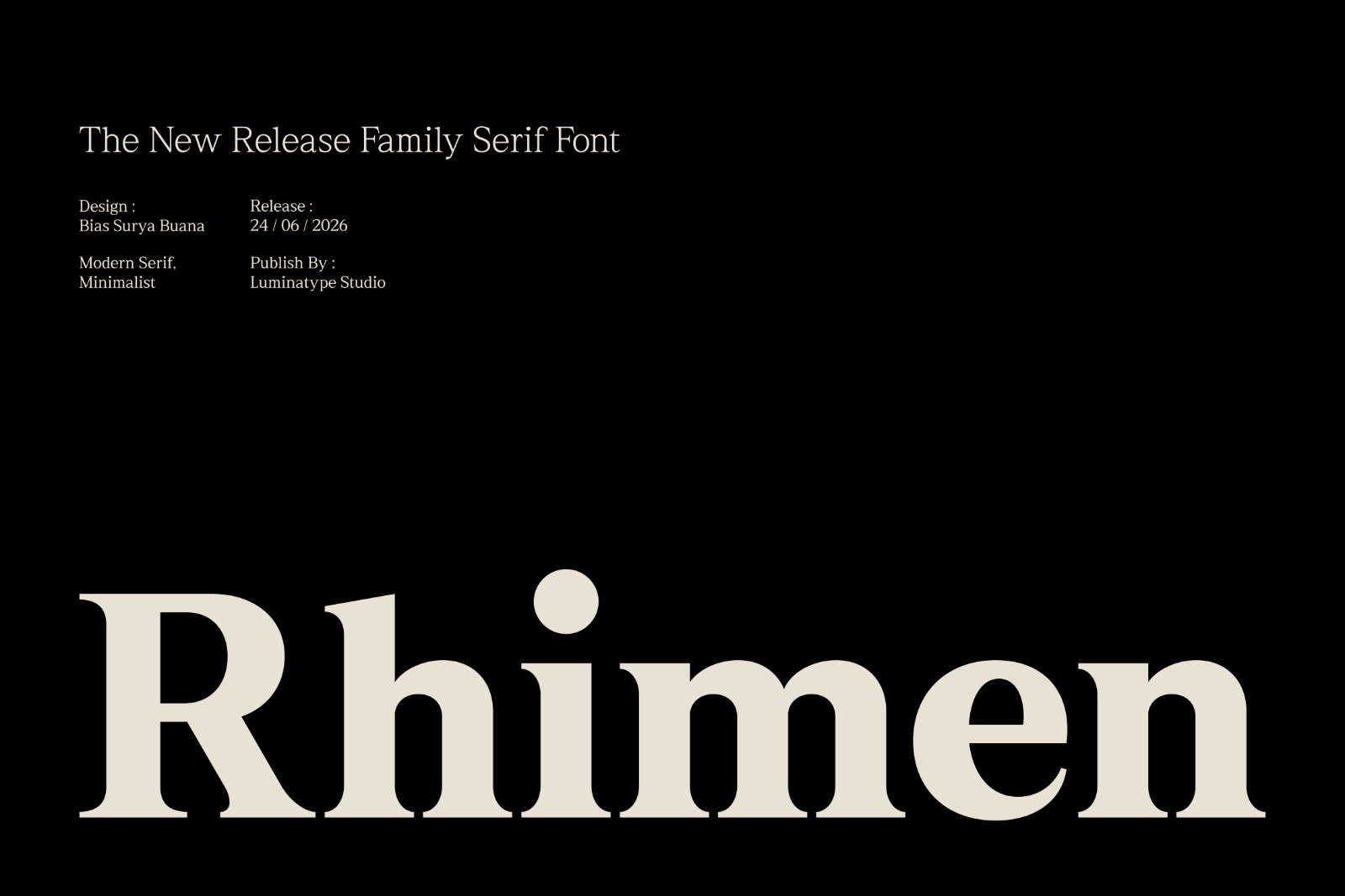 Rhimen - Serif Font Family — image 1