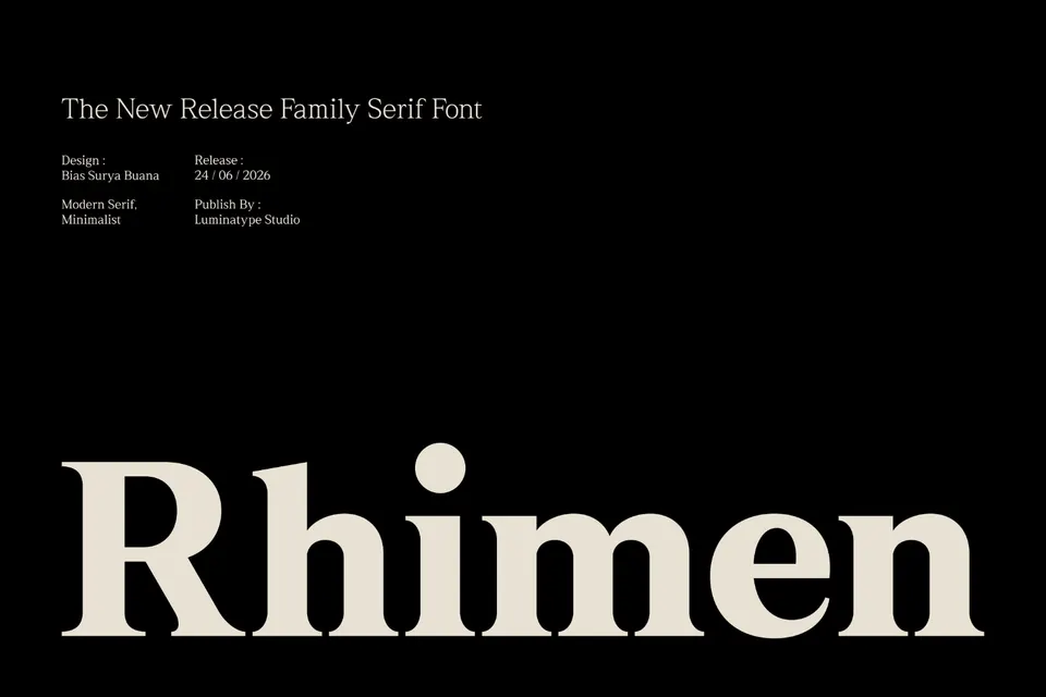 Rhimen - Serif Font Family