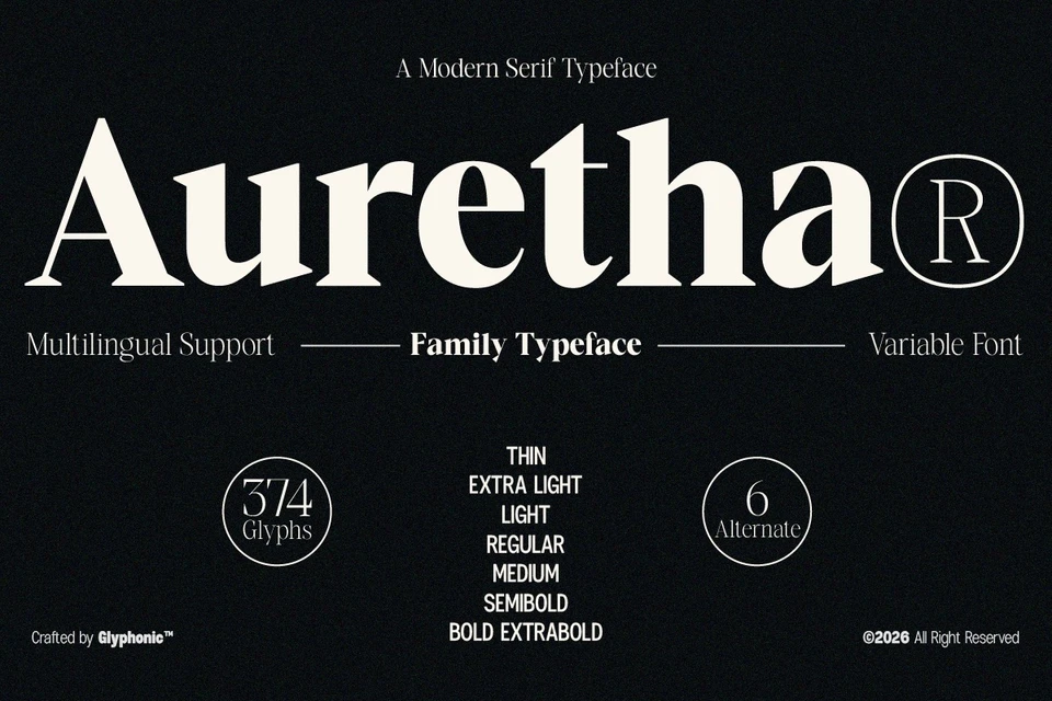 GC Auretha – Modern Luxury Serif