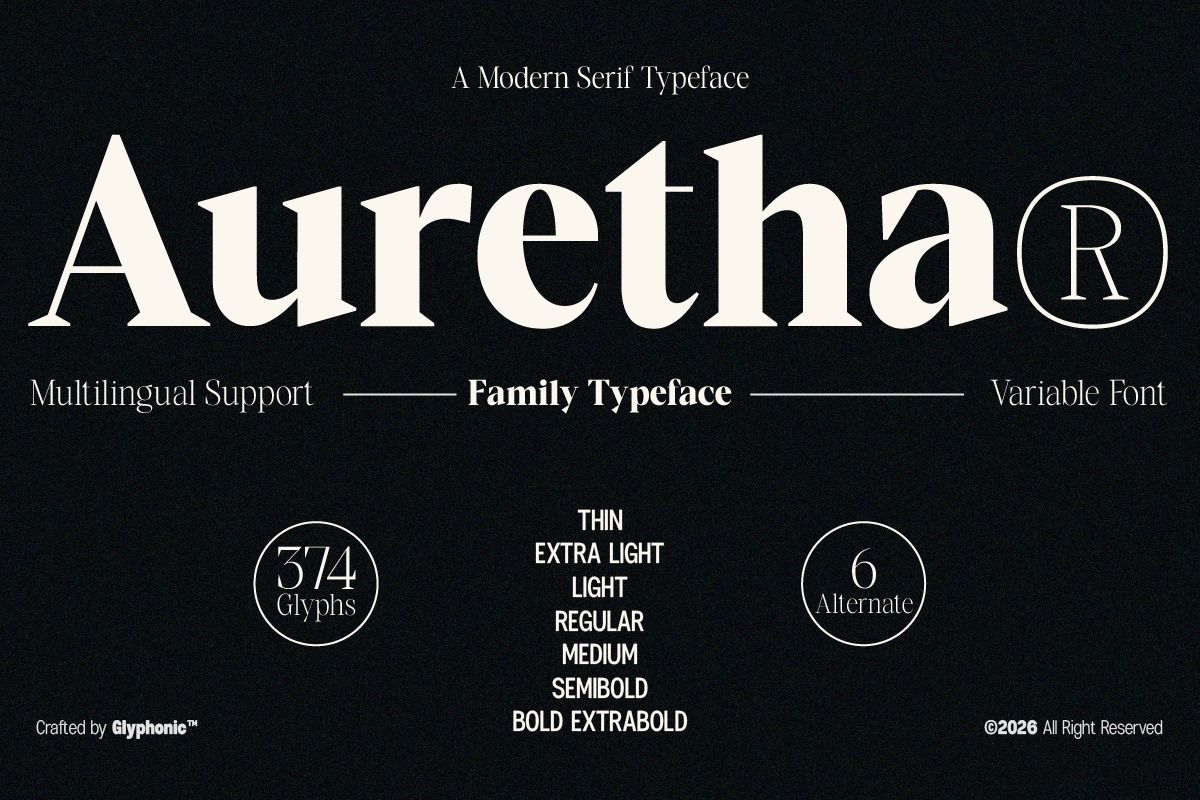 GC Auretha – Modern Luxury Serif — image 1