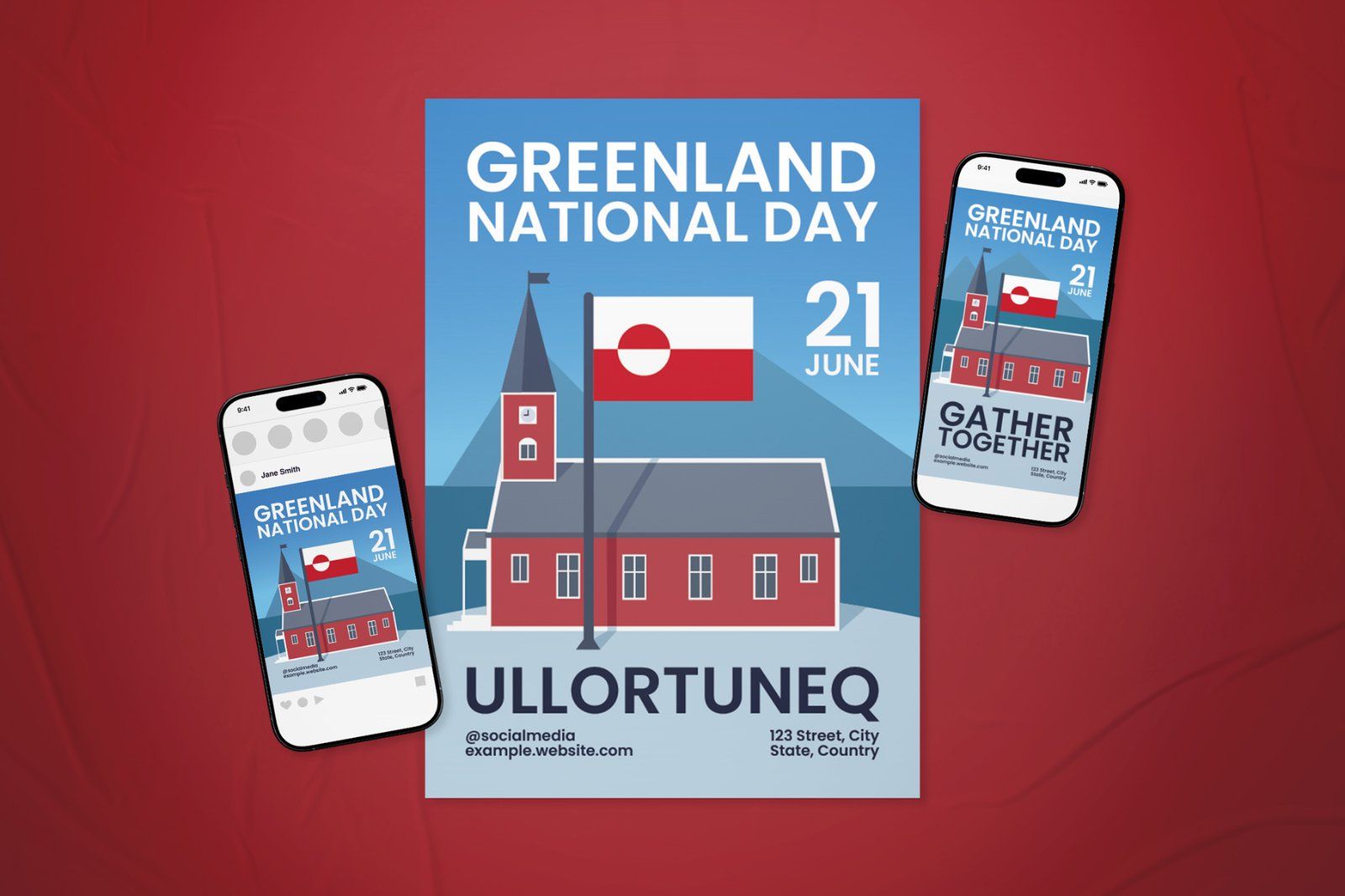 Greenland National Day Event Flyer Set — image 2
