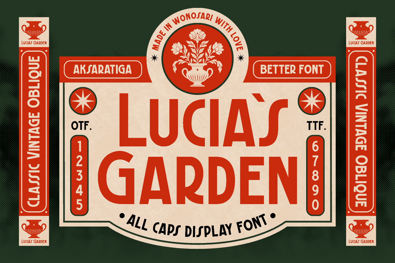 Lucia's Garden - Vintage Display Font — image 1