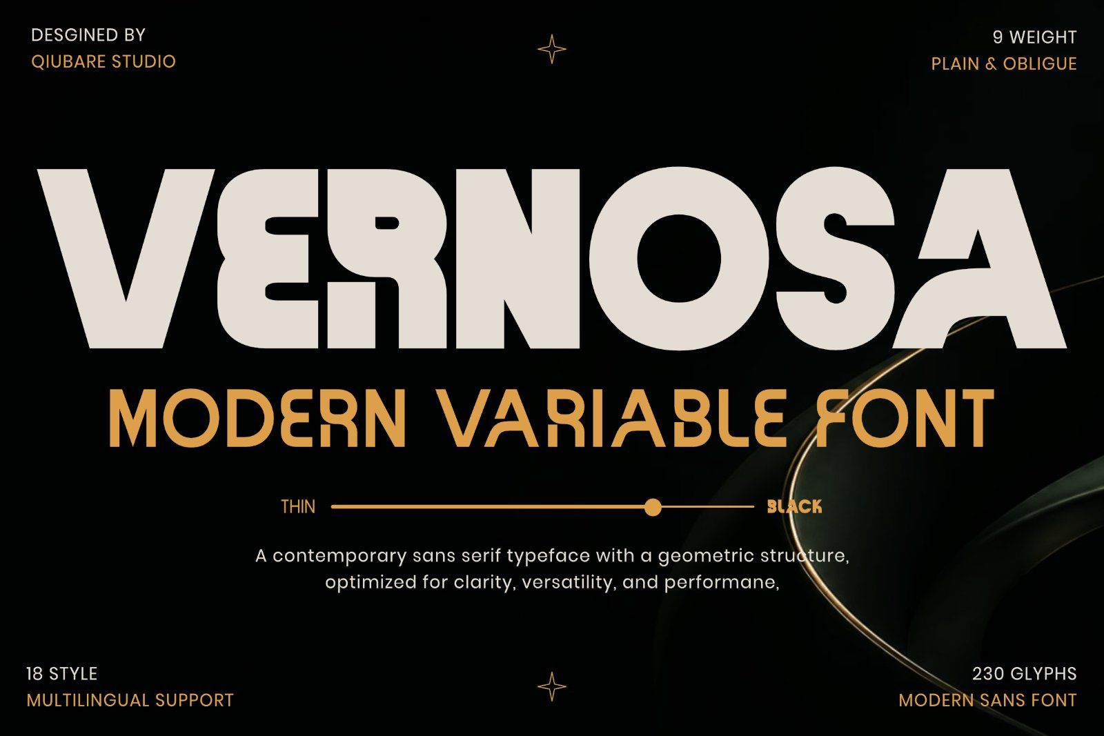 Vernosa - Contemporary Variable Sans Serif Font Family — image 1