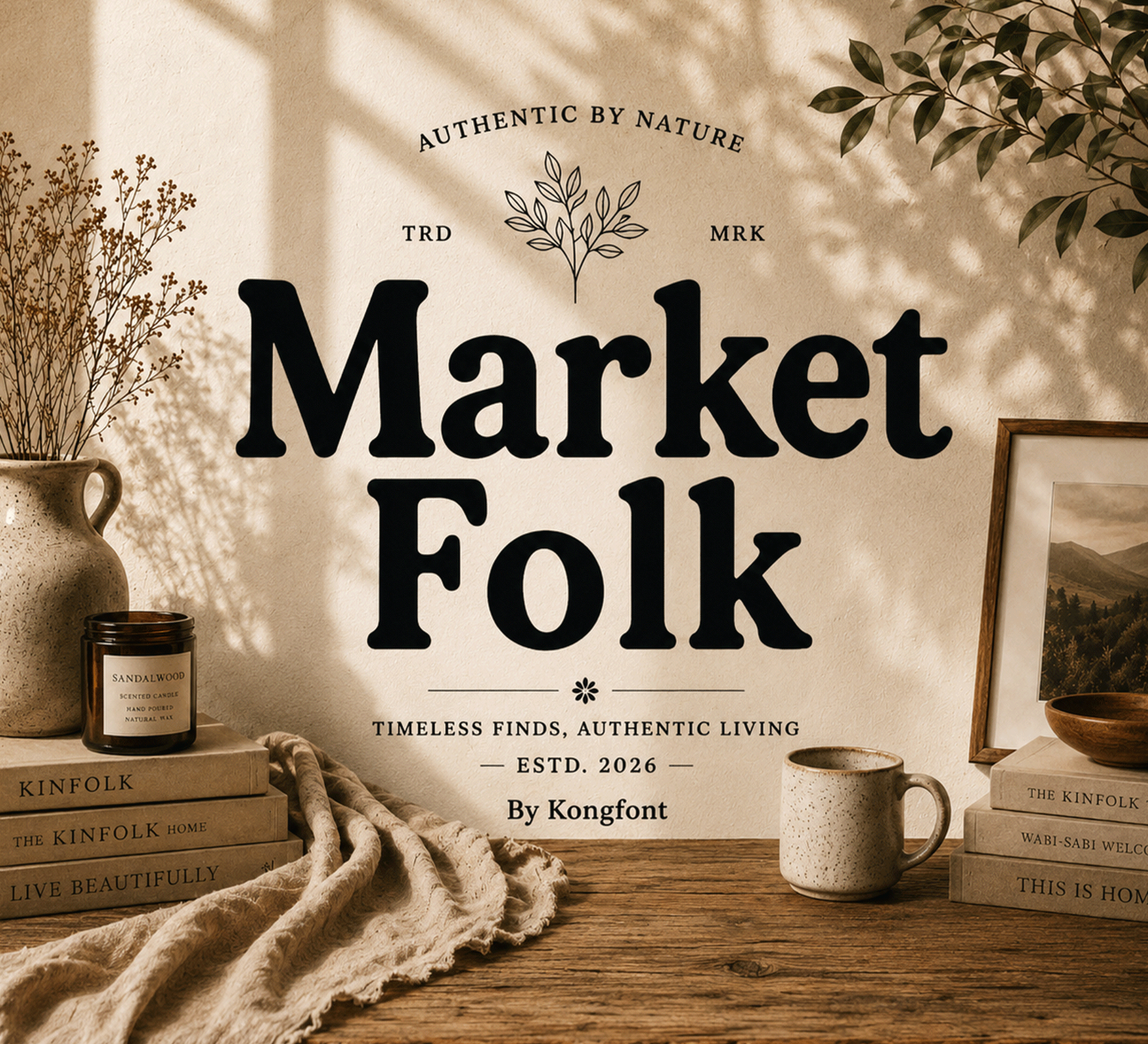 Market Folk – Modern Bold Vintage Serif Font — image 1