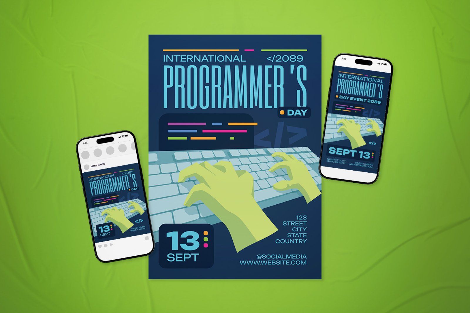 International Programmer's Day Event Flyer Set — image 2