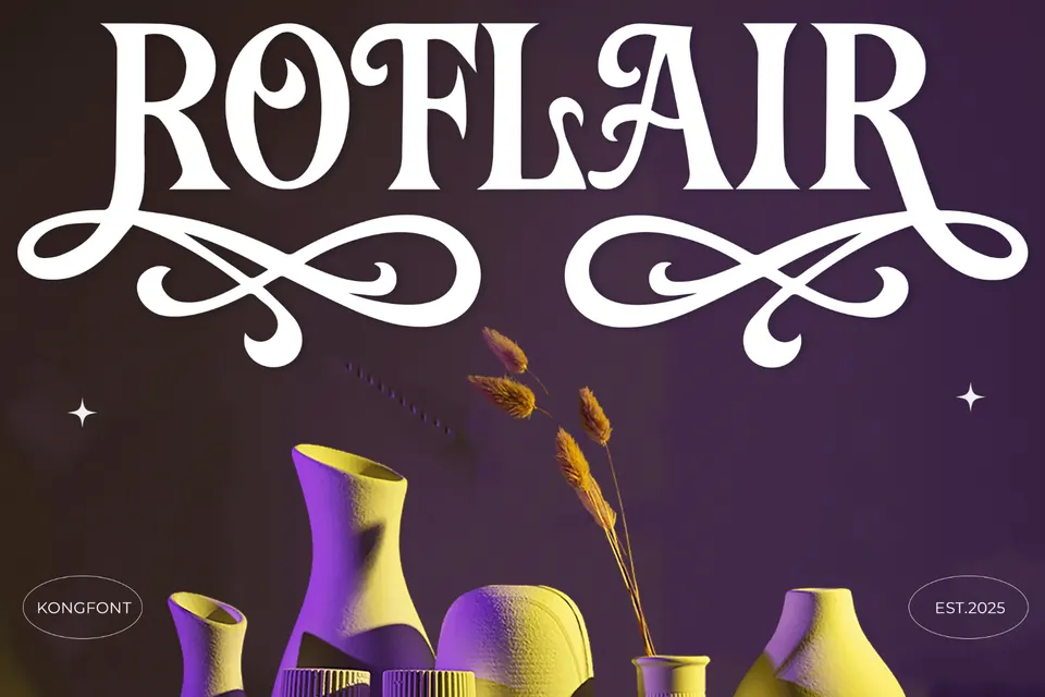 Roflair – Modern Classy Decorative Serif Font