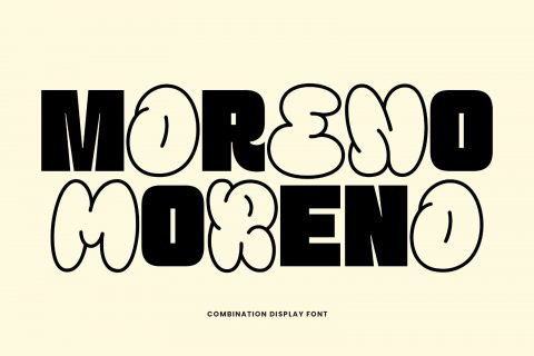 Moreno | Combination Display Font
