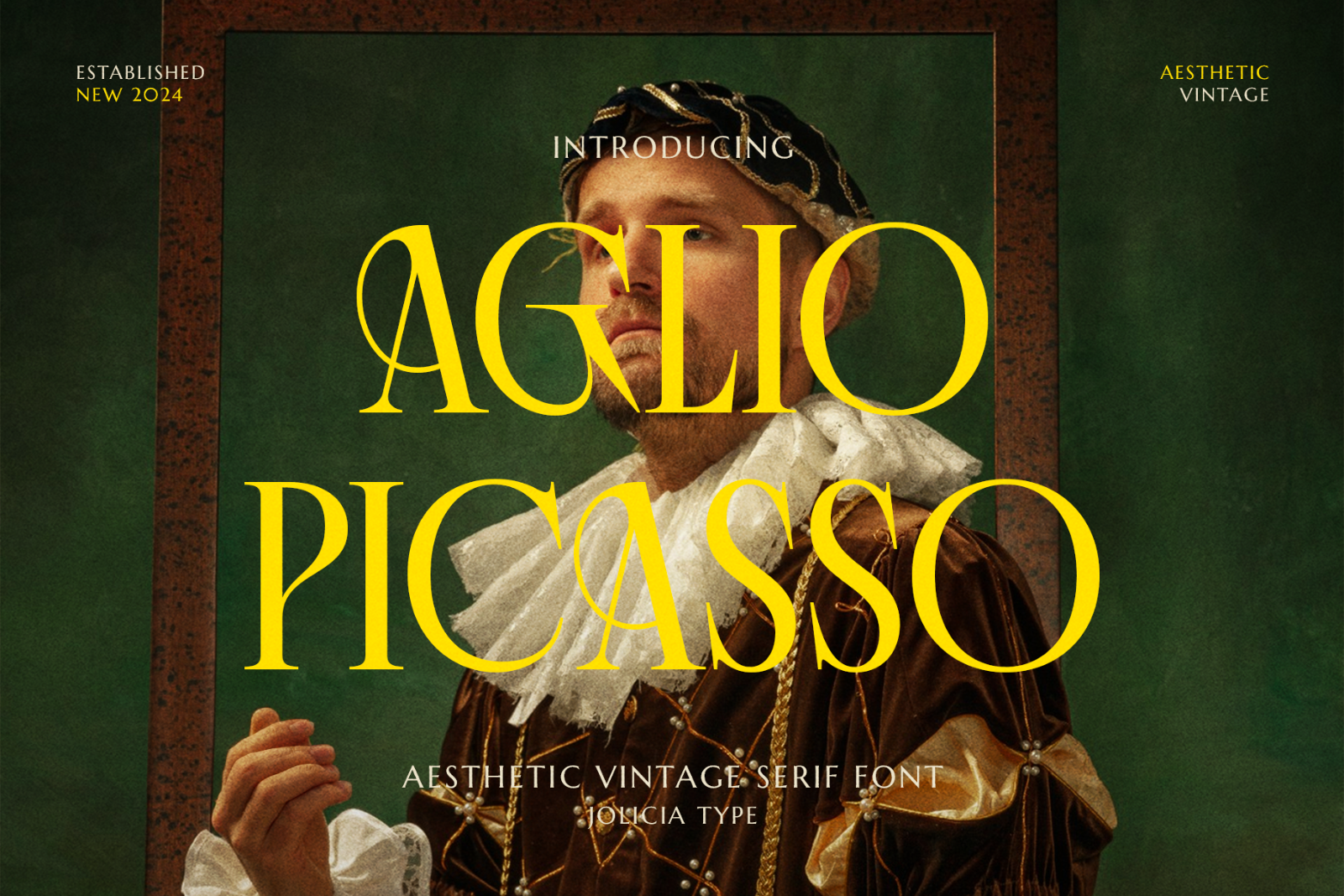 Aglio Picasso | Aesthetic Vintage Serif Font — image 1