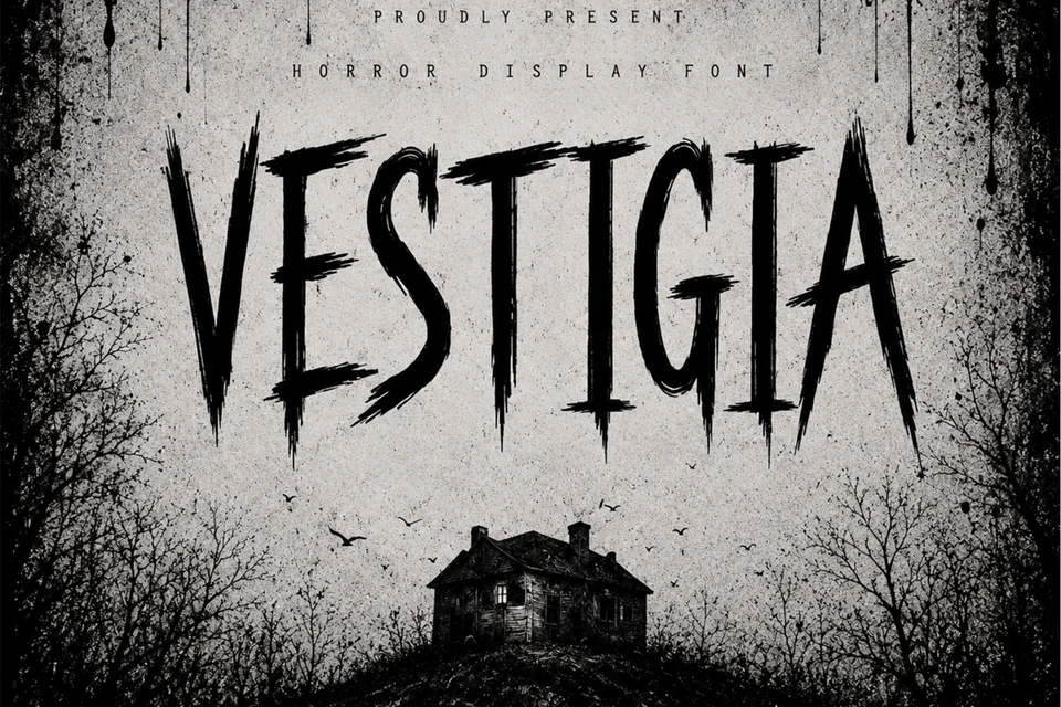 Vestigia – Modern Horror Blackletter Font