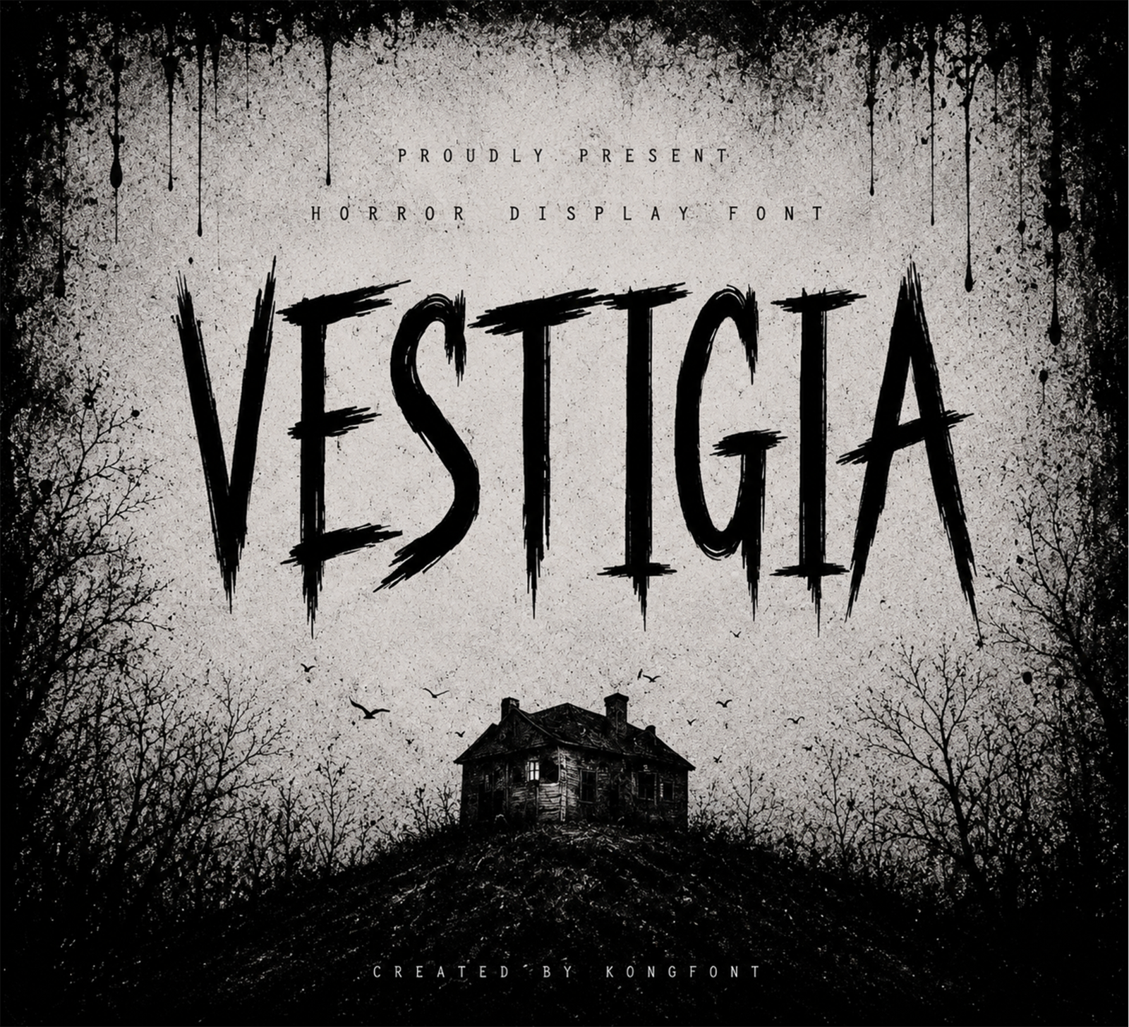 Vestigia – Modern Horror Blackletter Font — image 1