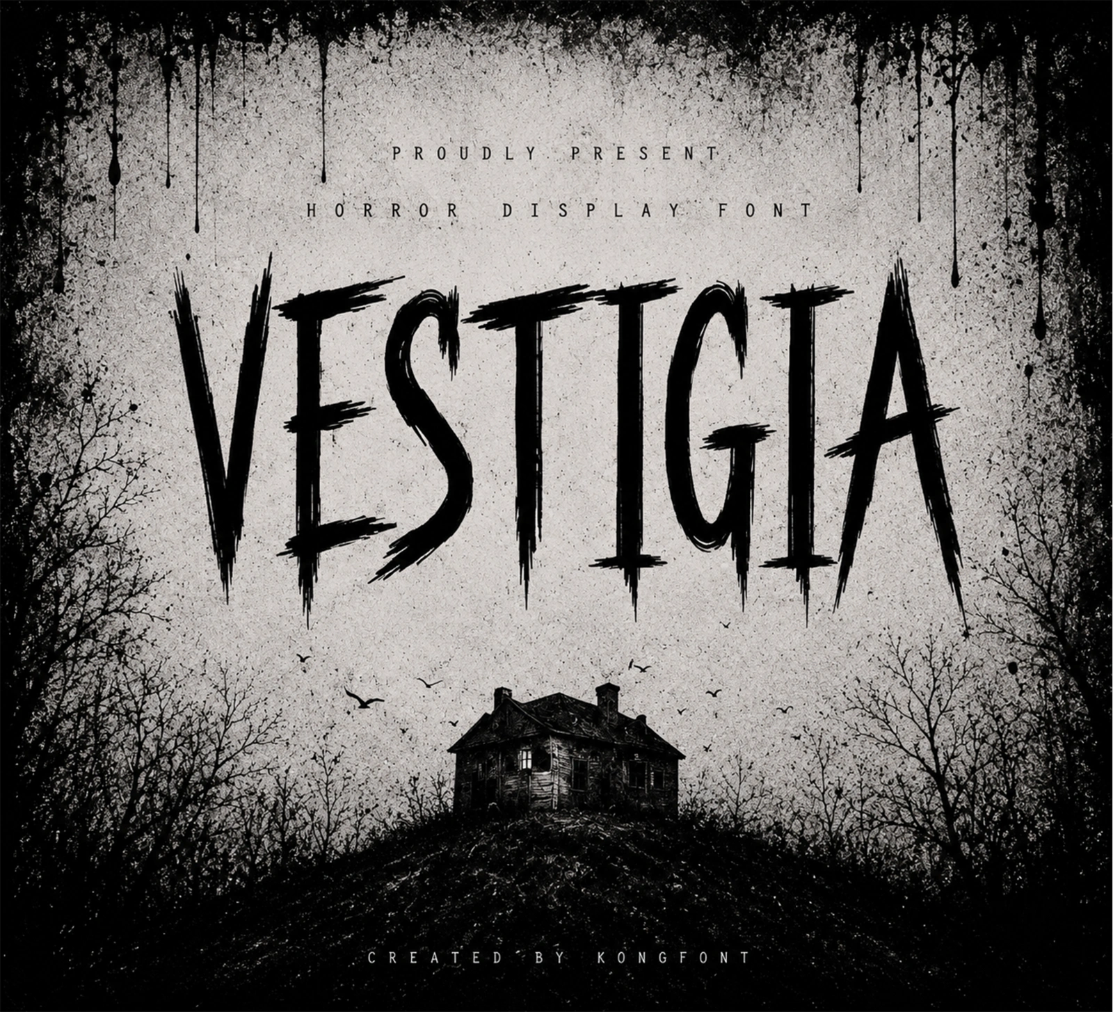 Vestigia – Modern Horror Blackletter Font — image 1