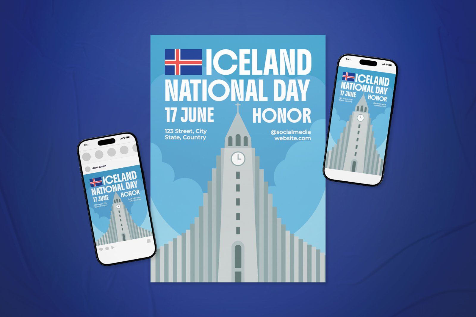 Iceland National Day Event Flyer Set — image 2