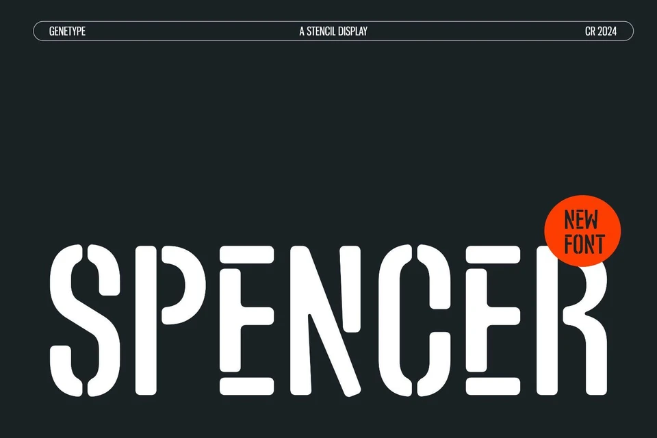 Spencer Stencil Font