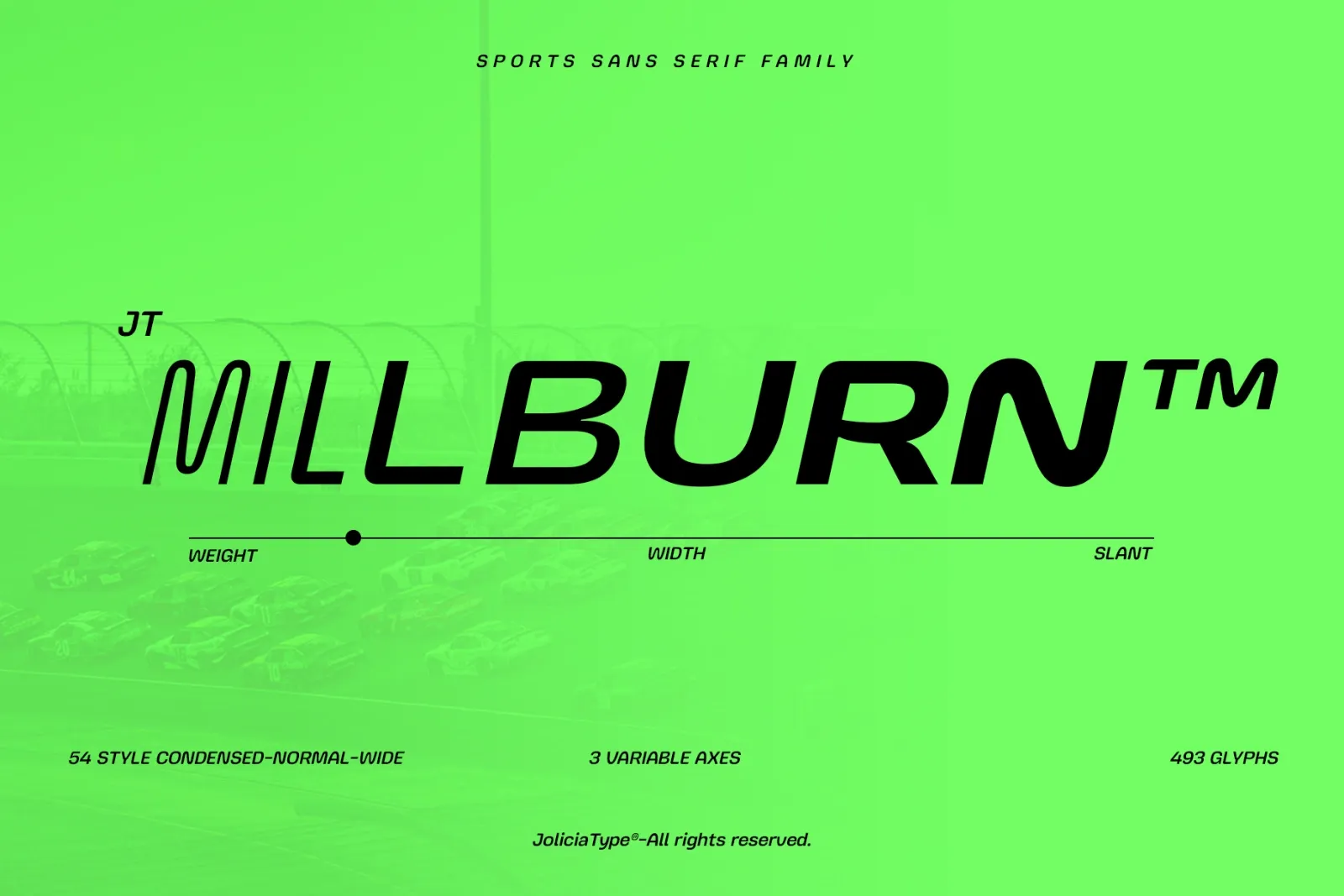 JT Millburn | Sport Racing Font — image 1