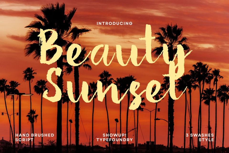 Beauty Sunset Script Font
