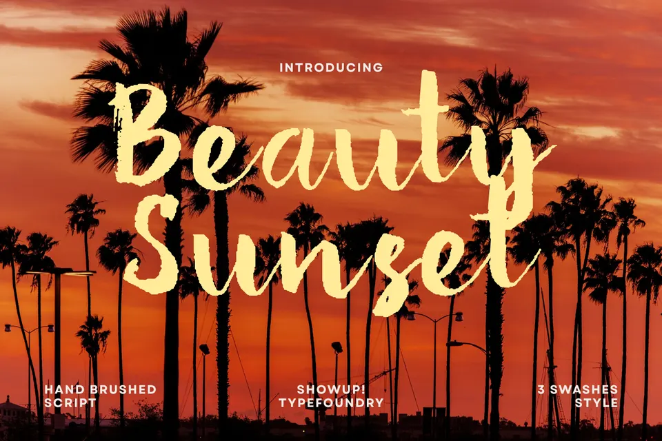 Beauty Sunset Script Font