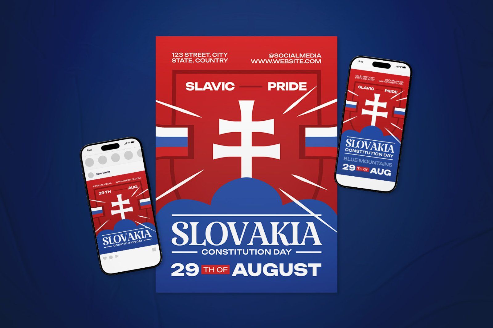 Slovakia Constitution Day Celebration Flyer Set — image 2