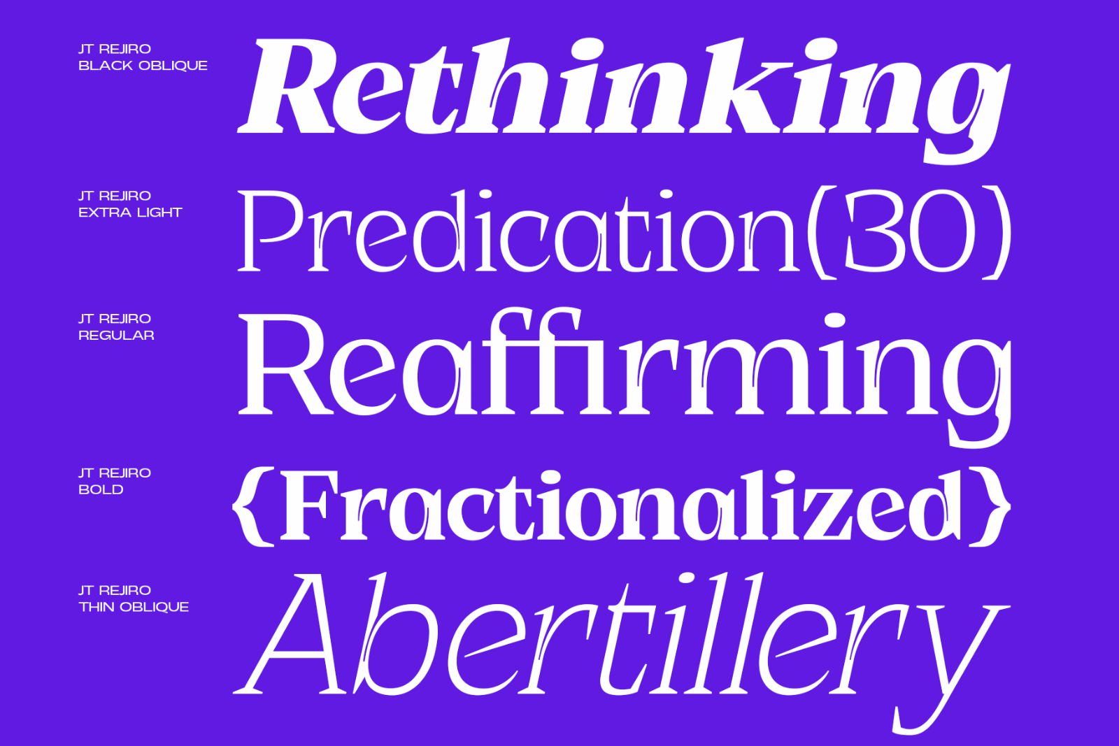 JT Rejiro | Sharp Serif — image 10