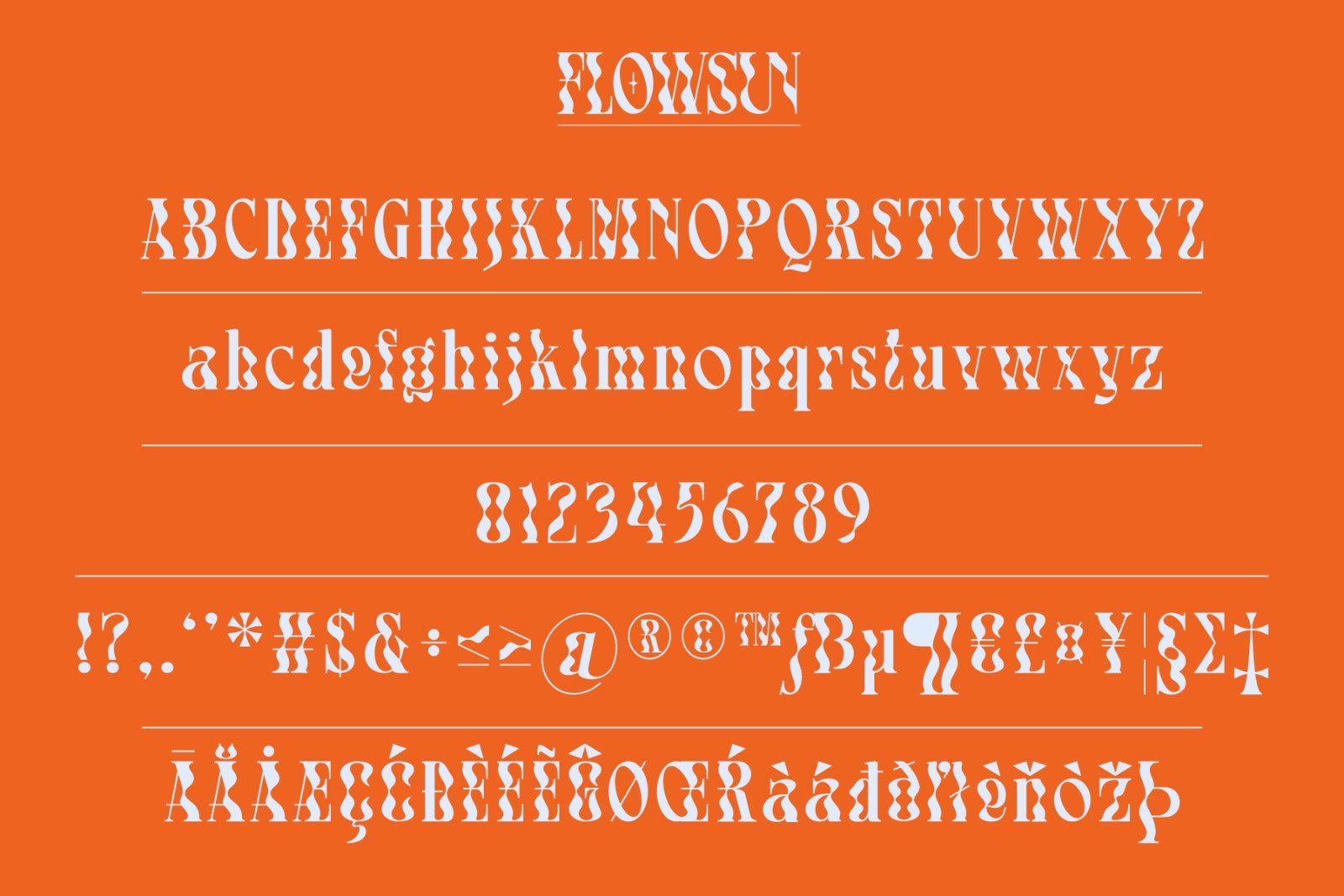 Flowsun Typeface
