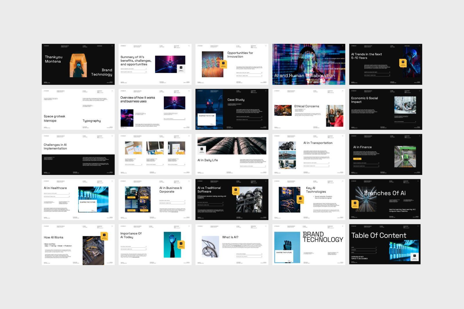 Montena - Brand AI Technology PowerPoint Template — image 8
