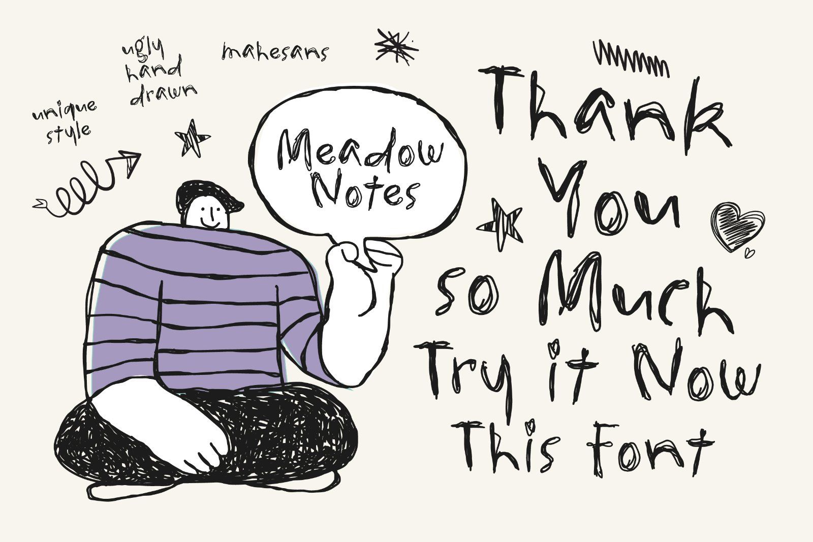 Meadow Notes – Quirky Handwritten Font — image 10