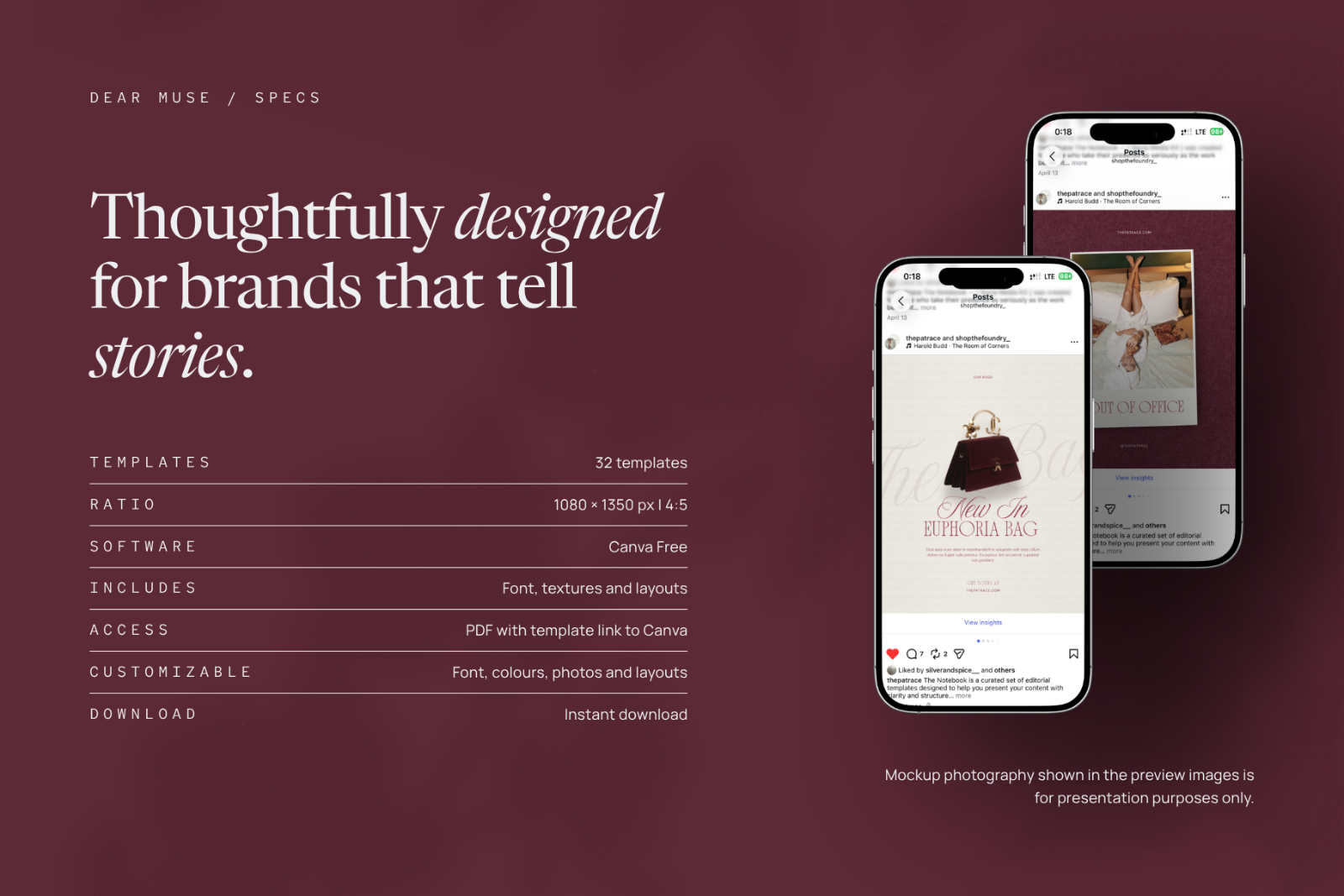 DEAR MUSE Canva Instagram Templates — image 10