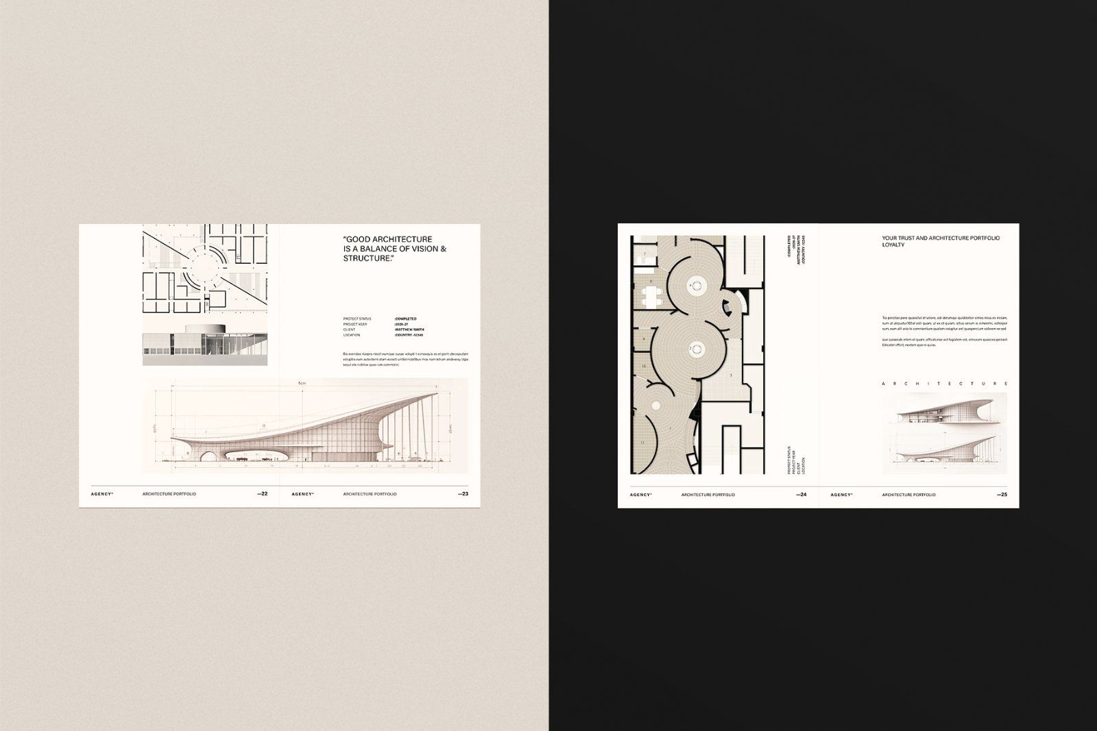 Architecture Sketch Design Portfolio Template
