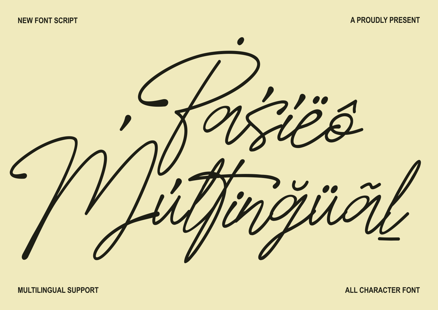 Pasieo - Font Script Handwritten Beauty