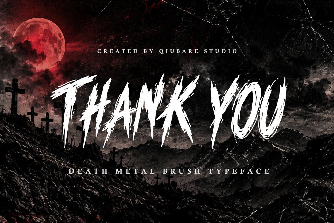 Death Metal Font DEATHSCRAWL | Horror Brush Typeface — image 10