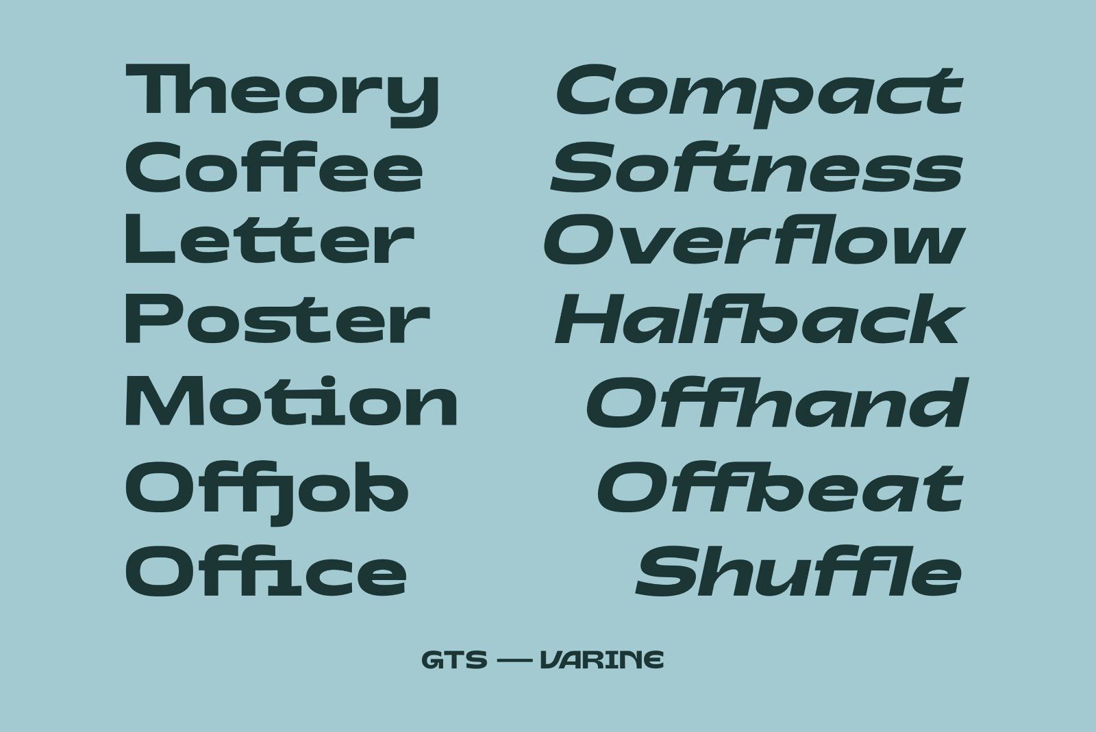 Gts Varine - Wide Display Font — image 10