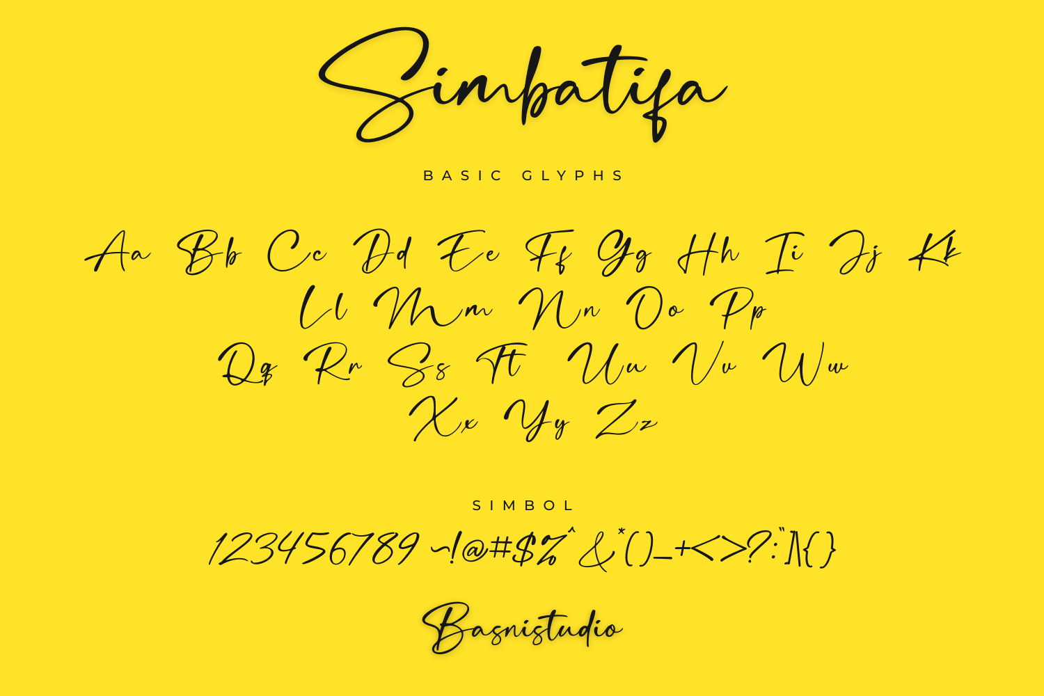 Simbatifa Handwiting Font