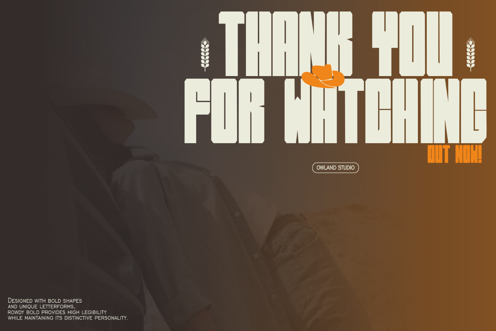 ROWDY BOLD - WESTERN FONT