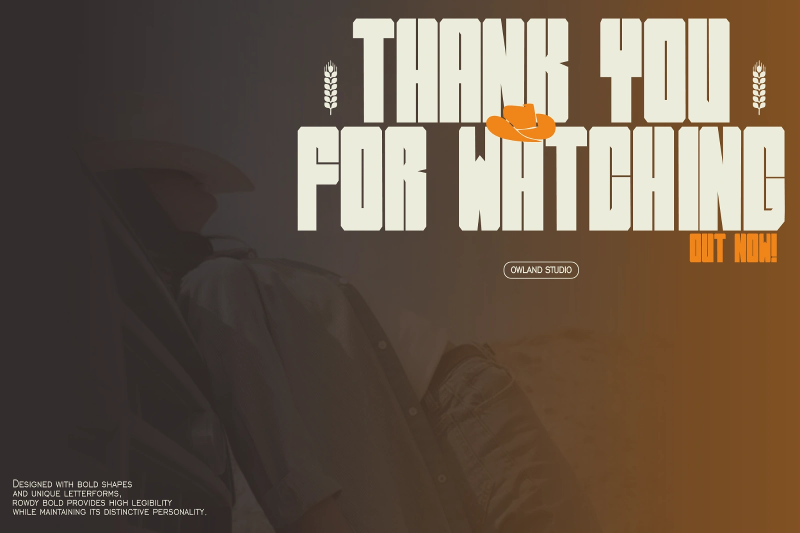 ROWDY BOLD - WESTERN FONT — image 10