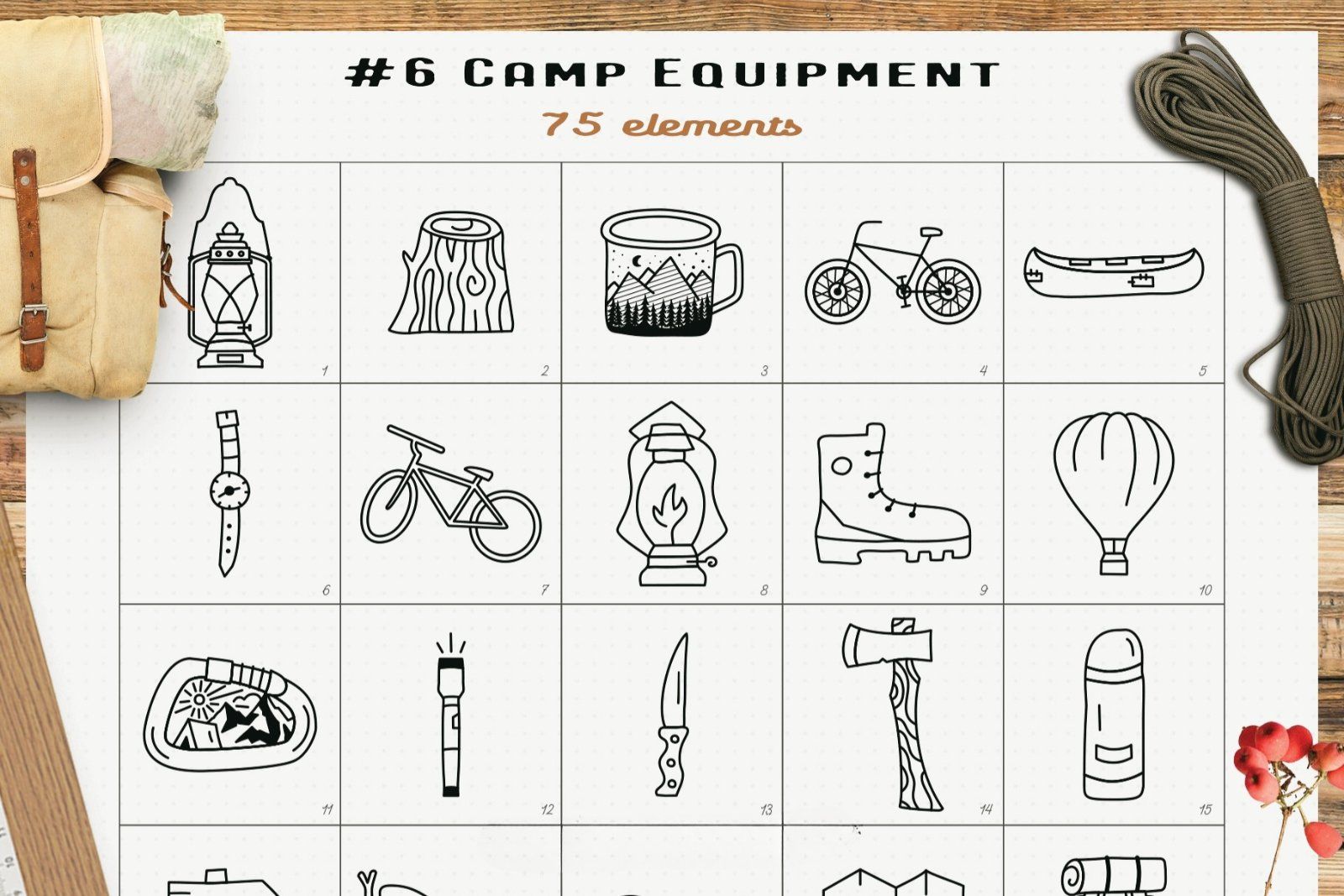 Simple Camp Scenes Creation Kit