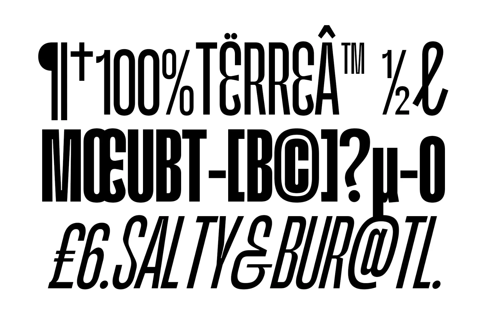 Kimotto Condensed | Condensed Sans Serif — image 10