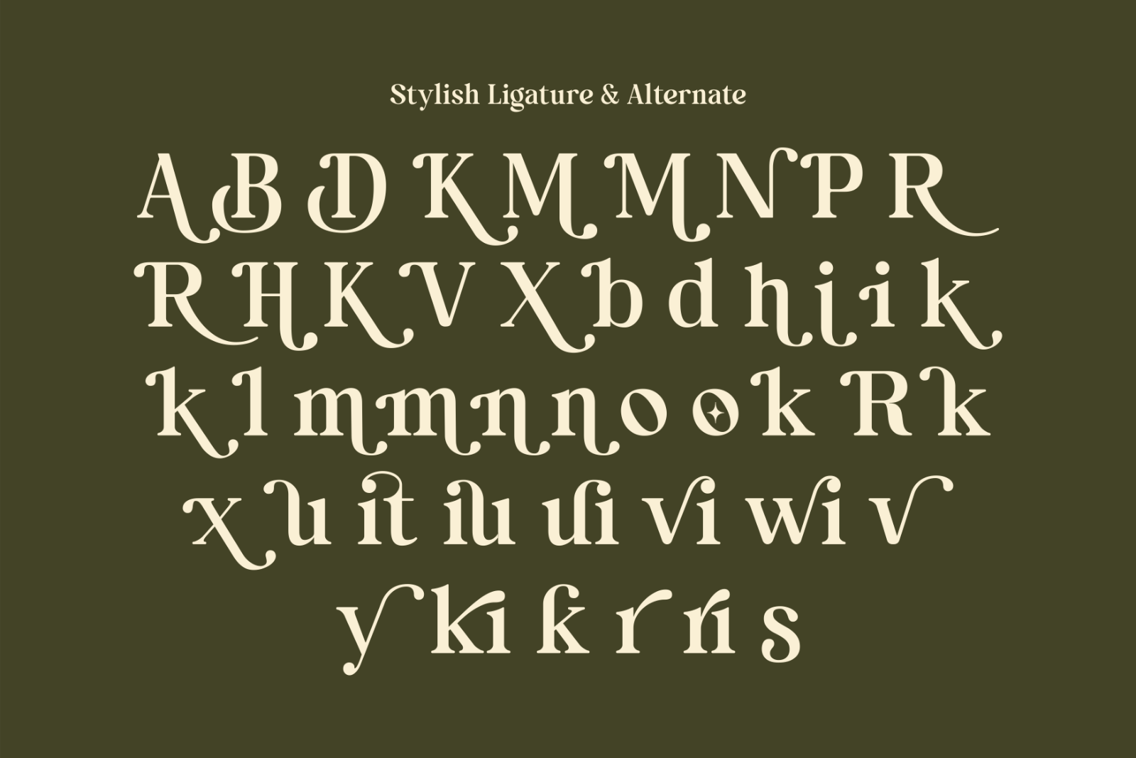 Reiternal - Decorative Serif Font