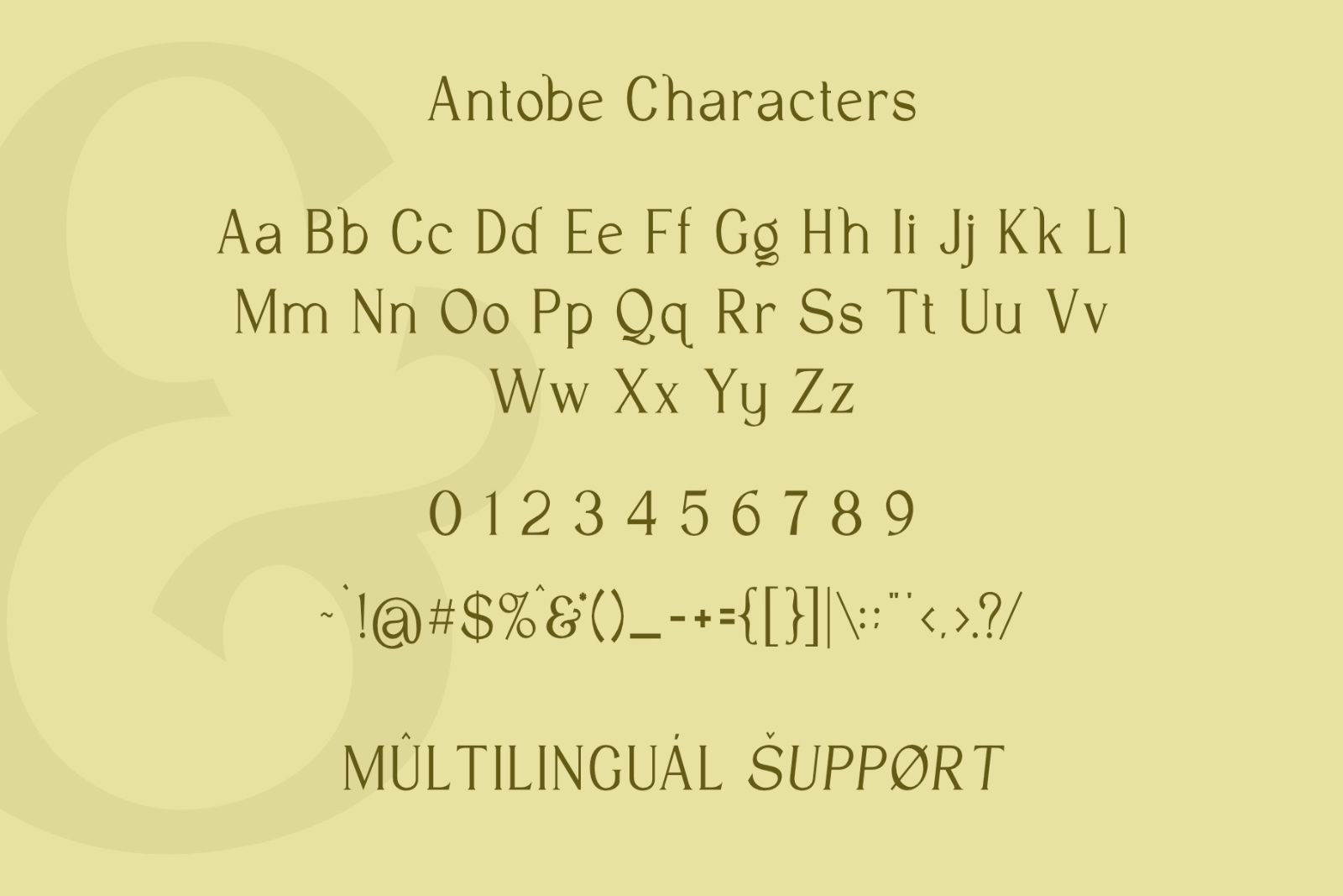 Antobe – Modern Serif