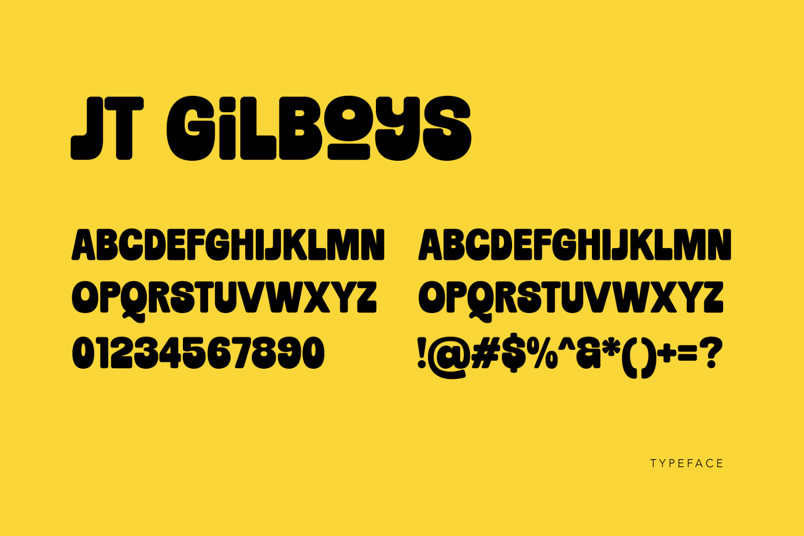 Jt Gilboys | Display Font