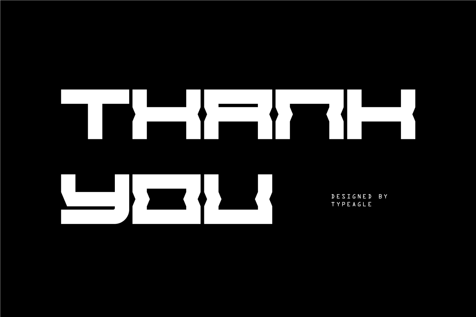 Fegand - Futuristic Display Font — image 10