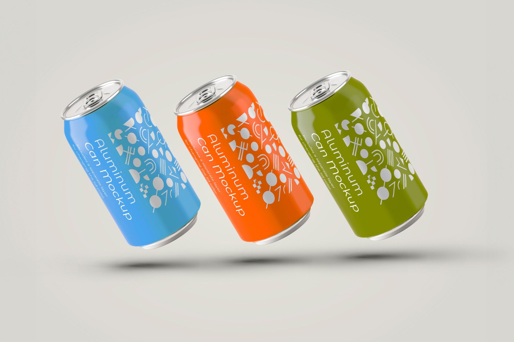 330ml Aluminum Can Mockup Set