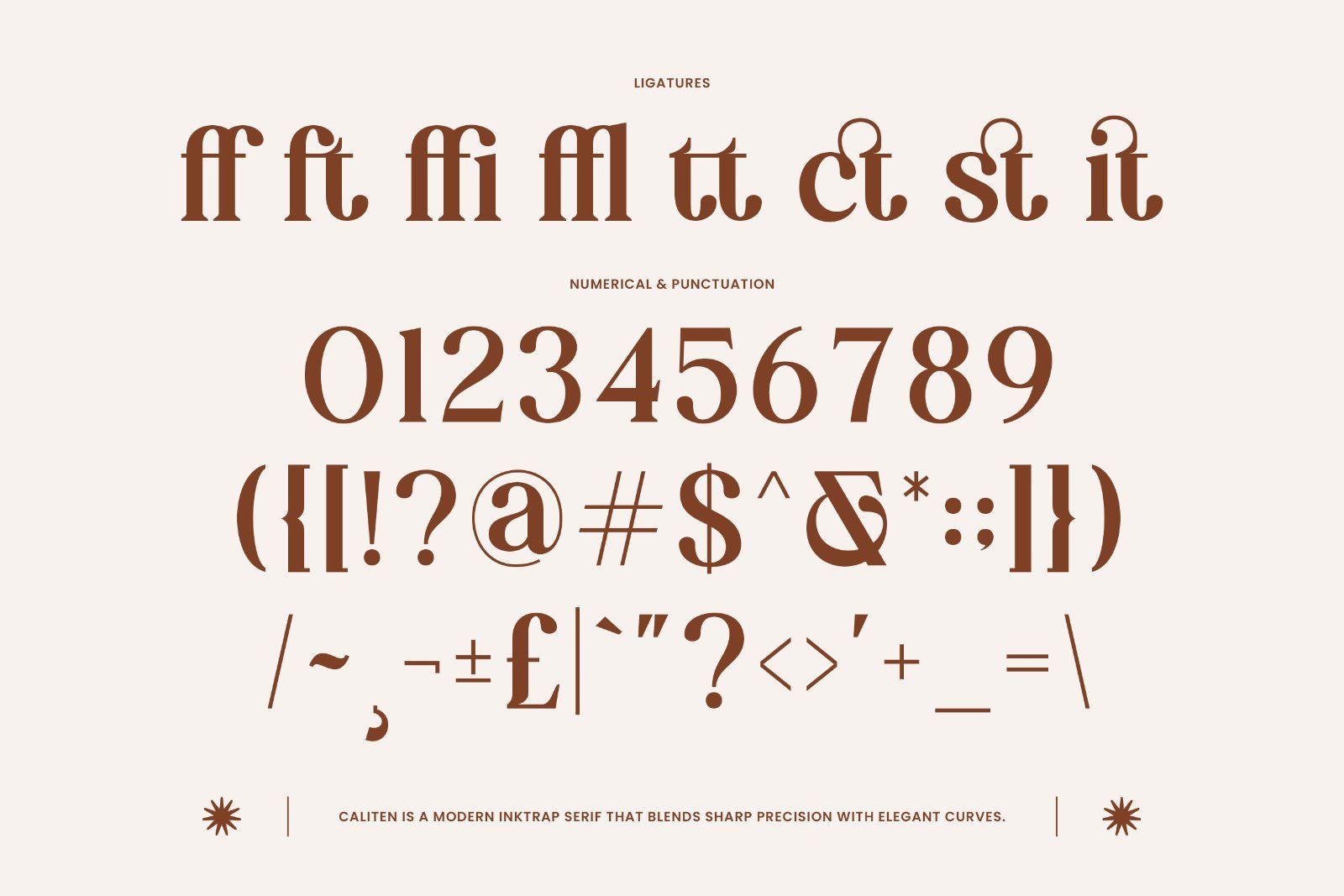 Caliten – Modern Inktrap Serif