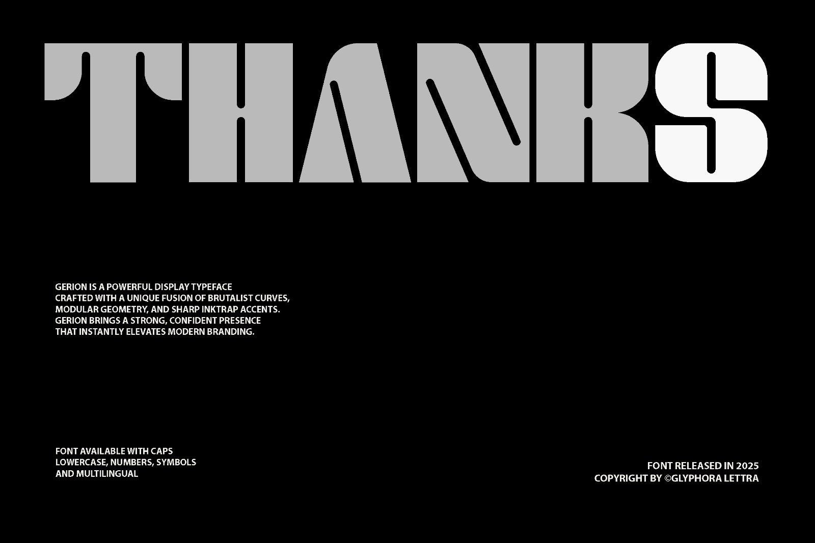 Gerion - Bold Display Sans Serif