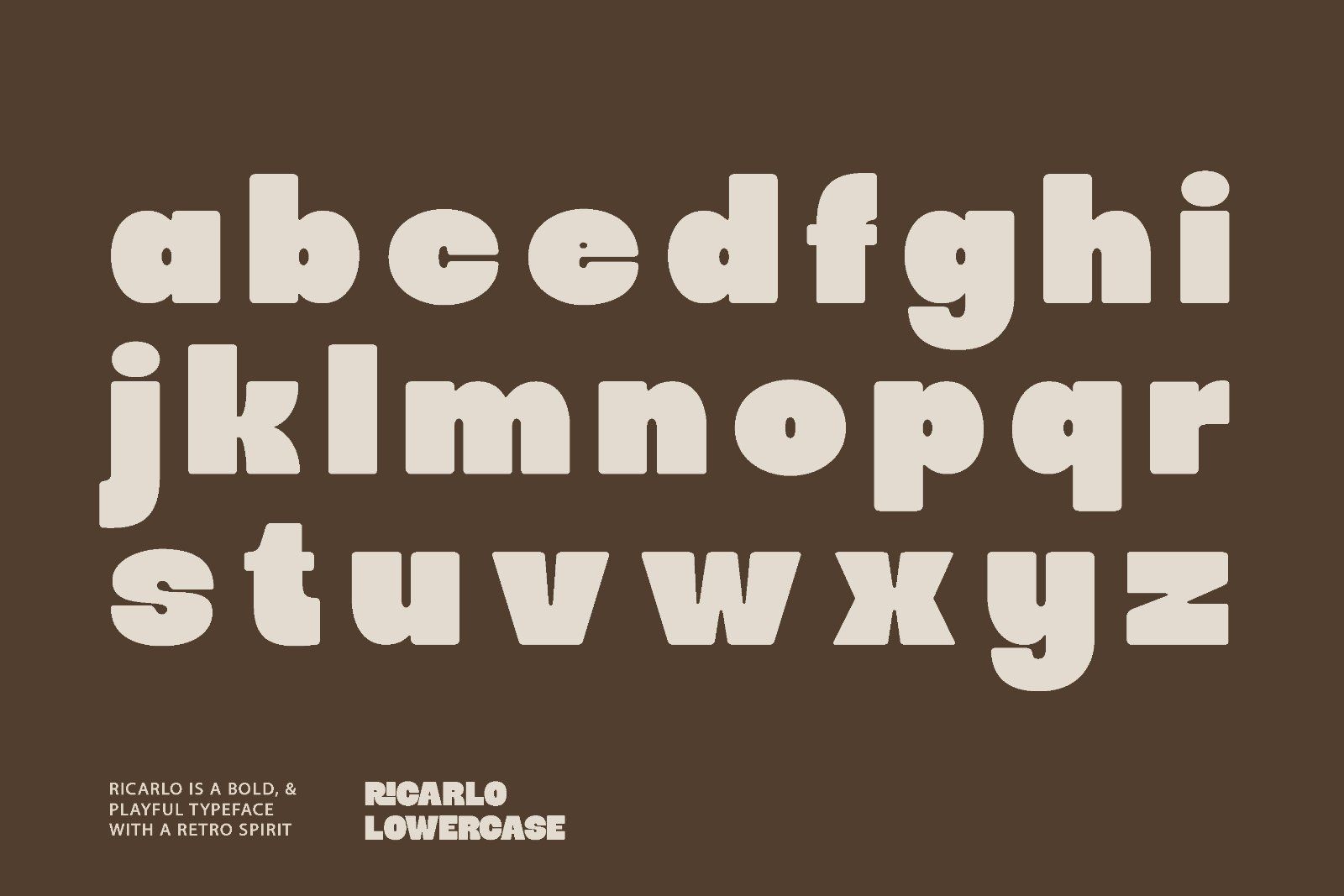 Ricarlo - Retro Bold Font