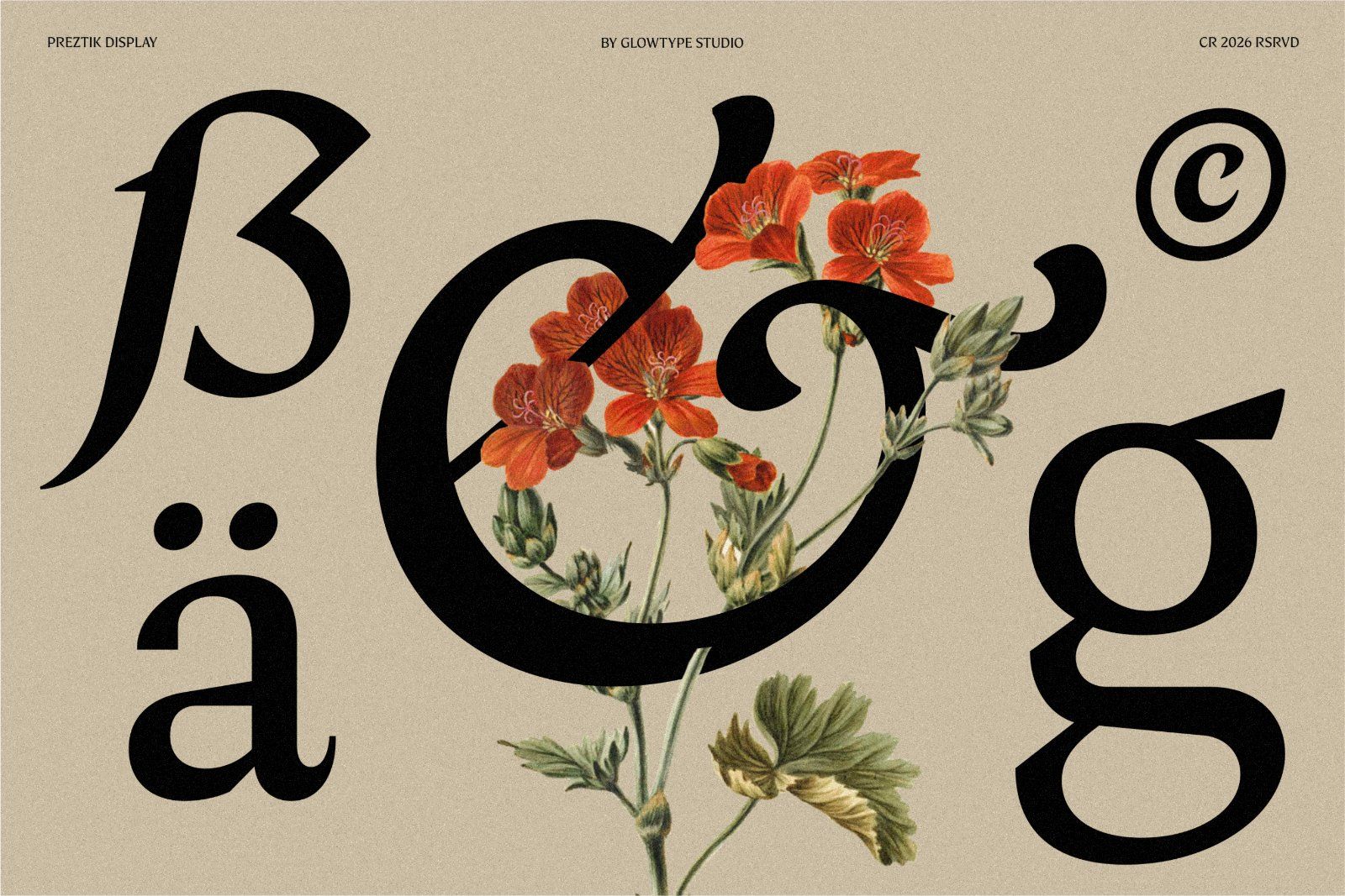Preztik Display Typeface
