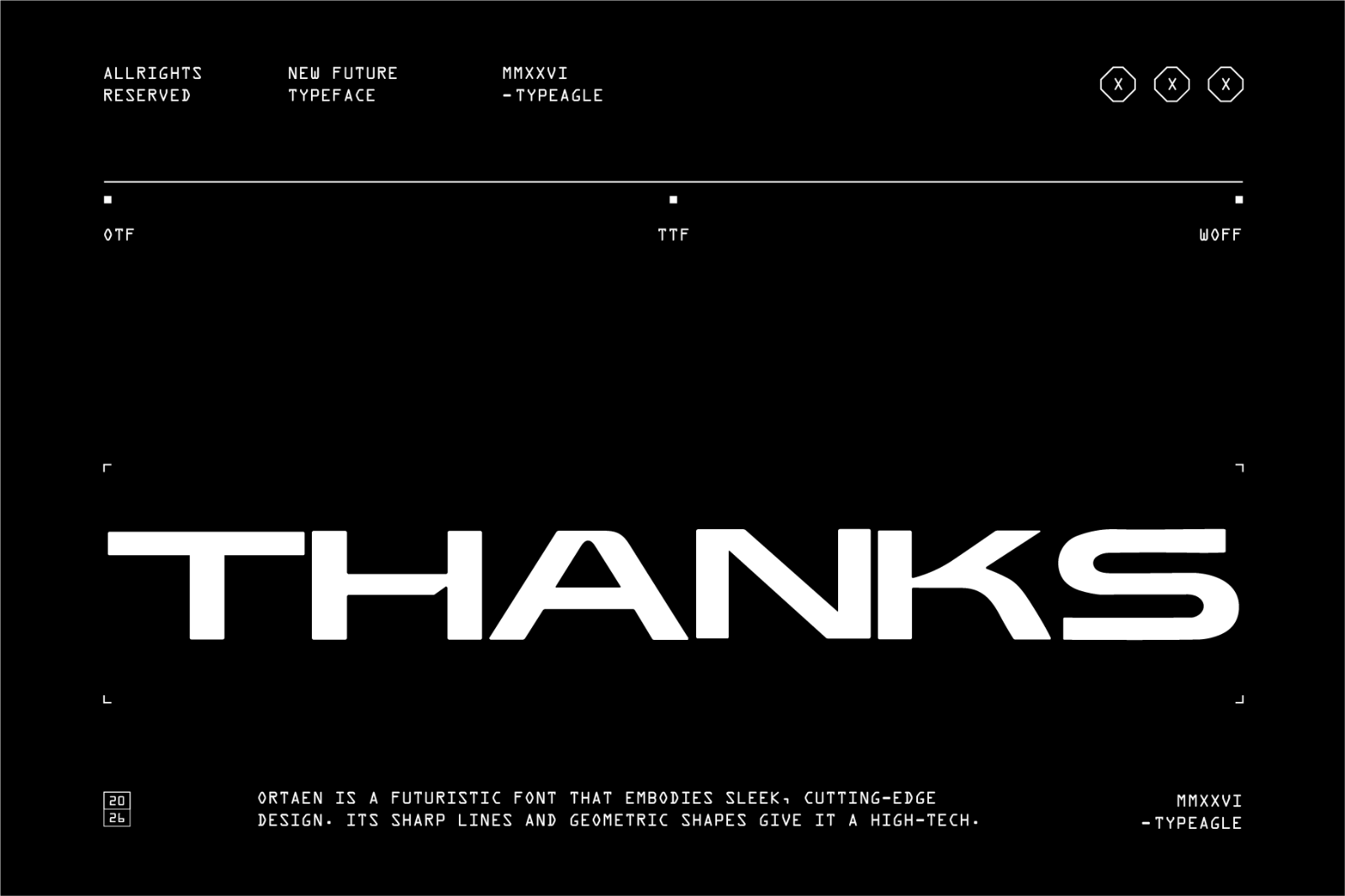 Ortaen - Futuristic Display Font — image 10
