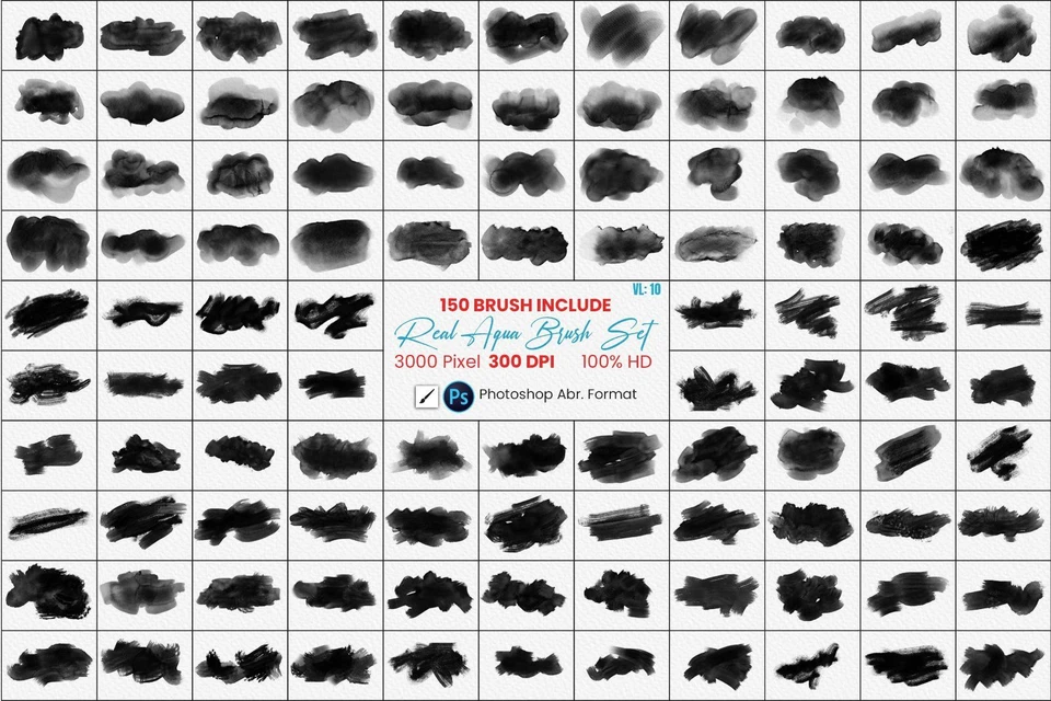 Realistic Watercolor Photoshop Brushes
